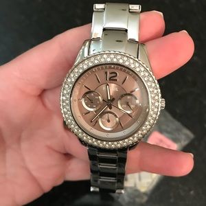 Silver Fossil watch